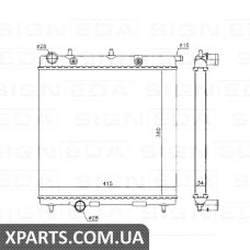 РАДІАТОР Signeda RA63505Q (аналог для 1330.Q5)