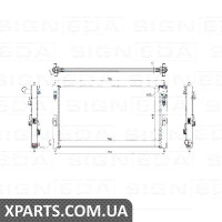 РАДІАТОР Signeda RA67359Q (аналог для 1330.V1)