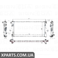 РАДІАТОР Signeda RA63555Q (аналог для 1340359080)