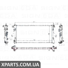 РАДІАТОР Signeda RA63555Q (аналог для 1340359080)