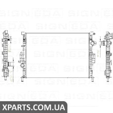 РАДІАТОР Signeda RA65615A (аналог для 1377541)