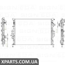 РАДІАТОР Signeda RA65615Q (аналог для 1377541)