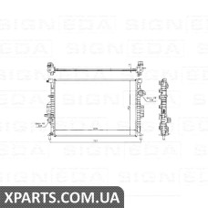 РАДІАТОР Signeda RA66857Q (аналог для 1461068)