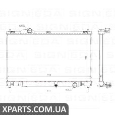 РАДІАТОР Signeda RA646817Q (аналог для 16400-31390)