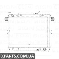 РАДІАТОР Signeda RA64882Q (аналог для 16400-50210)