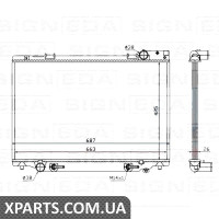 РАДІАТОР Signeda RA647451Q (аналог для 16400-64680)