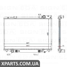 РАДІАТОР Signeda RA647451Q (аналог для 16400-64680)
