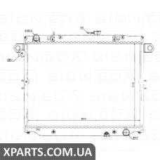 РАДІАТОР Signeda RA64881Q (аналог для 16400-66110)