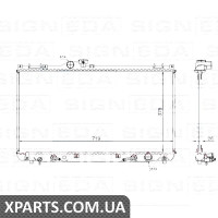 РАДІАТОР Signeda RA64653Q (аналог для 16400-70640)
