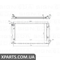 РАДІАТОР Signeda RA64647A (аналог для 164000G020)