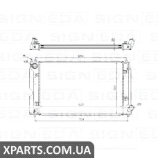 РАДІАТОР Signeda RA64647A (аналог для 164000G020)