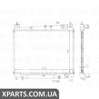РАДІАТОР Signeda RA64798A (аналог для 1640021080)