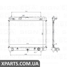 РАДІАТОР Signeda RA64682 (аналог для 1640021300)