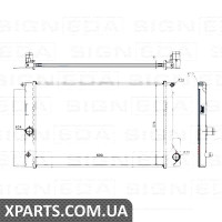 РАДІАТОР Signeda RA64692 (аналог для 1640022200)
