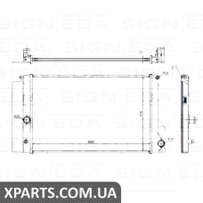 РАДИАТОР Signeda RA64692 (аналог для 1640022200)