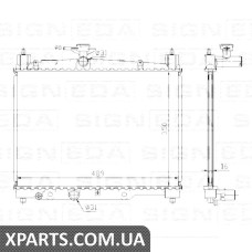 РАДІАТОР Signeda RA64789A (аналог для 1640023080)
