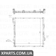 РАДІАТОР Signeda RA60788A (аналог для 17101439103)