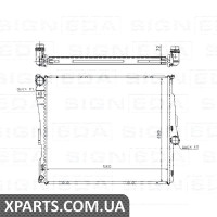 РАДІАТОР Signeda RA60803A (аналог для 17113400013)