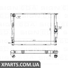 РАДІАТОР Signeda RA60786Q (аналог для 17117559273)