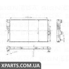 РАДІАТОР Signeda RA60815 (аналог для 17117600516)