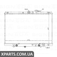 РАДІАТОР Signeda RA63346Q (аналог для 19010-PEA-901)