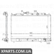 РАДІАТОР Signeda RA62269Q (аналог для 19010-PM3-003)