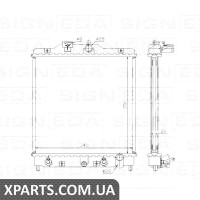 РАДІАТОР Signeda RA63308A (аналог для 19010P03901)