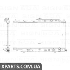 РАДІАТОР Signeda RA62255 (аналог для 19010PM3901)