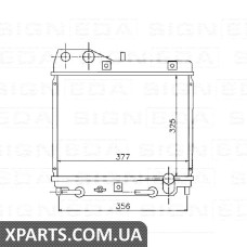 РАДІАТОР Signeda RA68111A (аналог для 19010PWA901)