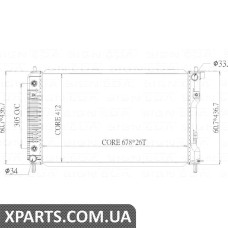 РАДІАТОР Signeda RA13103A (аналог для 19130404)