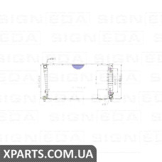РАДІАТОР Signeda RA2258 (аналог для 1F2Z8005AA)