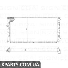 РАДИАТОР Signeda RA65193A (аналог для 1H0121253D)