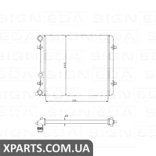 РАДІАТОР Signeda RA64101A (аналог для 1J0121253AM)