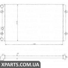 РАДІАТОР Signeda RA65201A (аналог для 1J0121253AT)