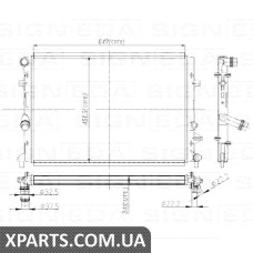 РАДІАТОР Signeda RA65295 (аналог для 1K0121251CL)