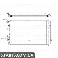 РАДІАТОР Signeda RA65280 (аналог для 1K0121253H)