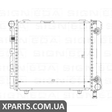 РАДІАТОР Signeda RA62650 (аналог для 2015002903)
