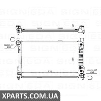 РАДІАТОР Signeda RA62786Q (аналог для 2035001003)