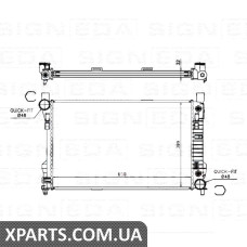 РАДИАТОР Signeda RA62786Q (аналог для 2035001003)