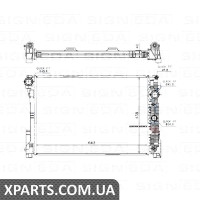 РАДІАТОР Signeda RA67101Q (аналог для 2045003003)