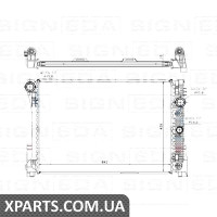 РАДІАТОР Signeda RA67168Q (аналог для 2045000403)