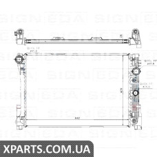 РАДІАТОР Signeda RA67168 (аналог для 2045000403)