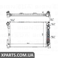 РАДІАТОР Signeda RA67162Q (аналог для 2045000603)