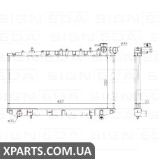 РАДІАТОР Signeda RA62985Q (аналог для 21410-65C01)