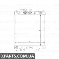 РАДІАТОР Signeda RA62954Q (аналог для 21410-98B00)