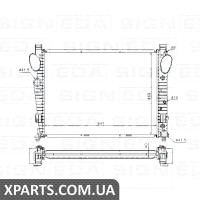 РАДІАТОР Signeda RA62547A (аналог для 2205002003)