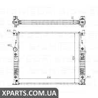 РАДІАТОР Signeda RA62576A (аналог для 2515000003)