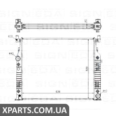 РАДІАТОР Signeda RA62576A (аналог для 2515000003)