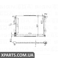 РАДІАТОР Signeda RA67514 (аналог для 25310-2S550)