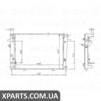РАДІАТОР Signeda RA67479 (аналог для 253102E100)